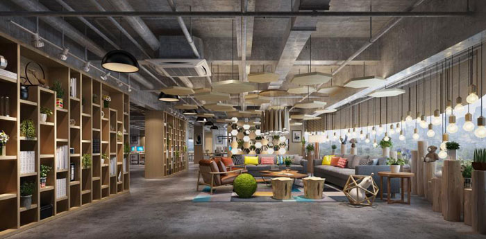 杭州崇賢辦公室裝修設(shè)計效果圖