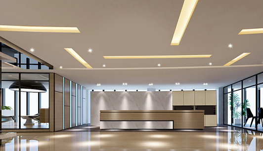 辦公室前臺裝修設(shè)計的效果圖