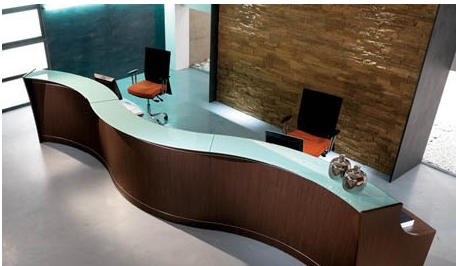 辦公室前臺裝修設(shè)計的效果圖