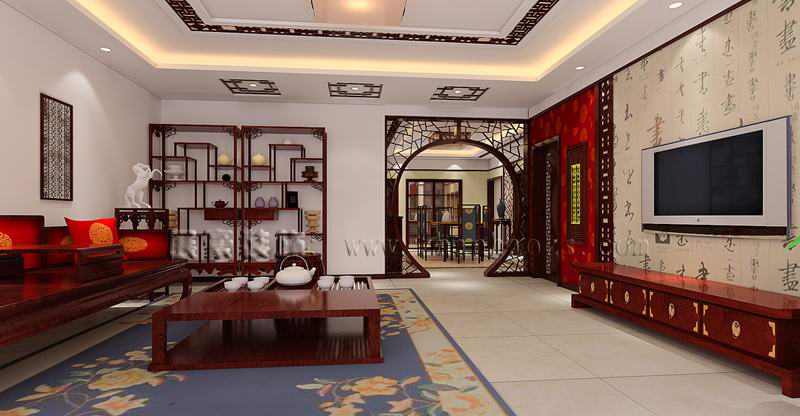 中式別墅裝修門(mén)窗效果圖