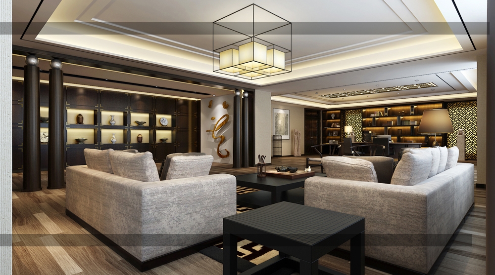 董事長辦公室裝修設(shè)計，相對封閉