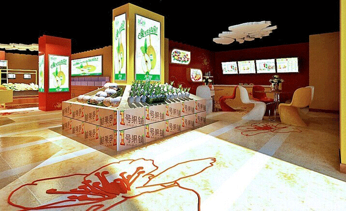 田園風格水果店裝修設(shè)計案例