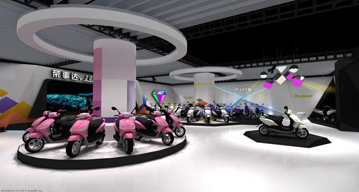 榮事達電動車展廳裝修設(shè)計案例