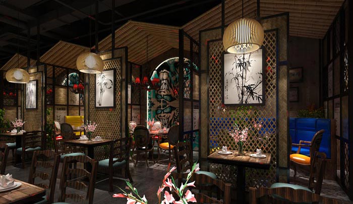 浪漫情侶、愛情主題餐廳裝修設(shè)計(jì)效果圖