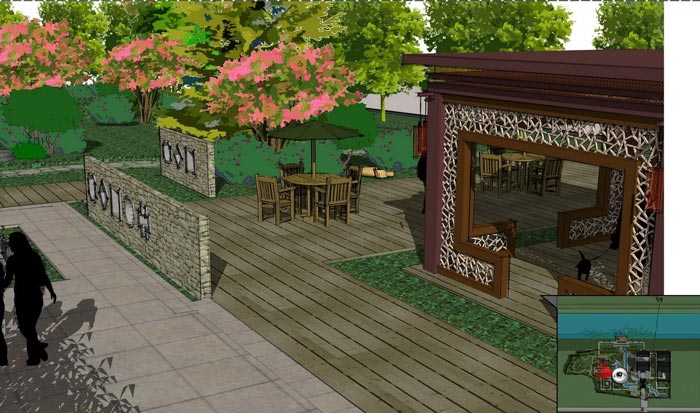 中式茶館設(shè)計(jì)，推崇淡泊、平和