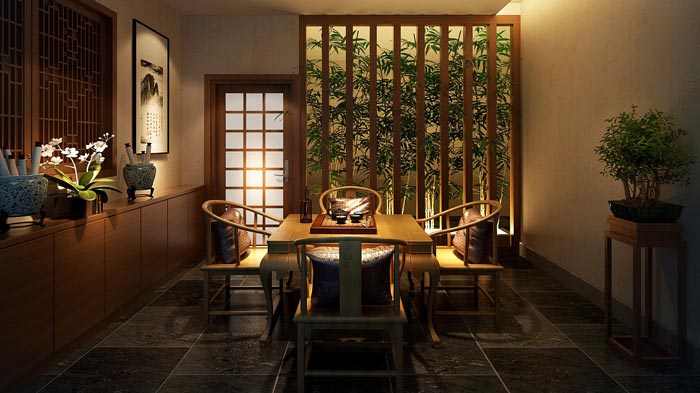 藏茗薈茶藝館裝修設(shè)計案例