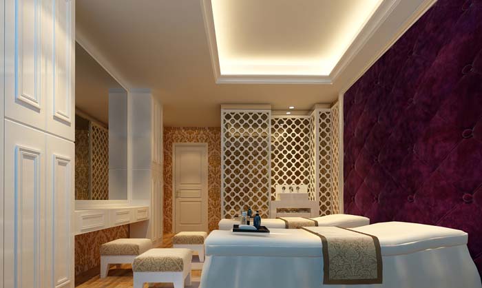 溫馨、浪漫美容院客房裝修設(shè)計(jì)案例效果圖