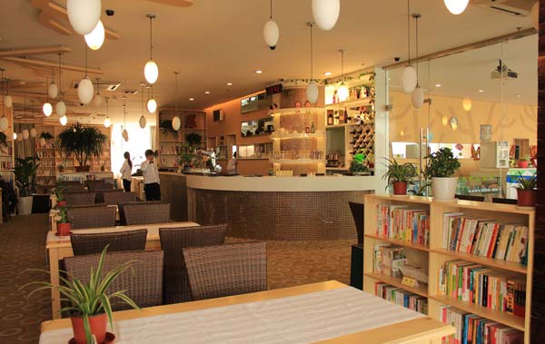 精裝修特色餐廳前臺裝修設(shè)計(jì)實(shí)景圖