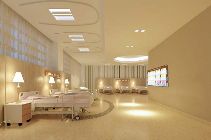 大慶市婦女兒童醫(yī)院住院區(qū)域裝修設計案例效果圖