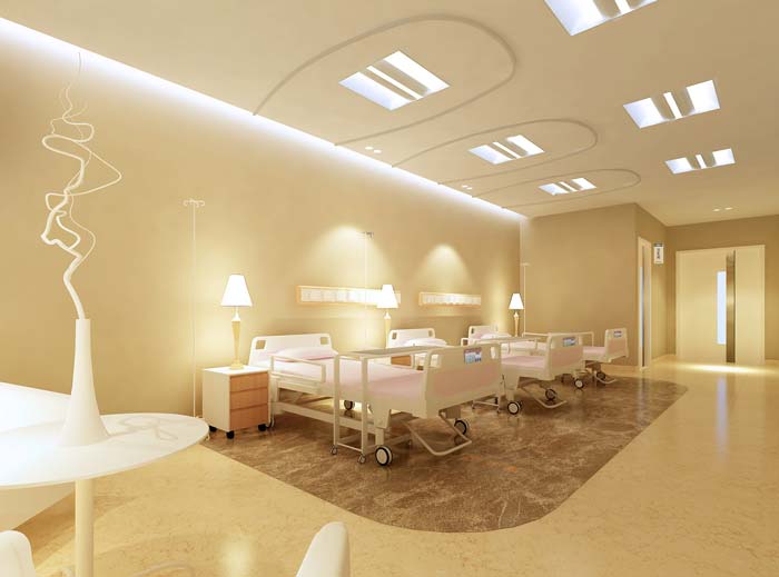 大慶市婦女兒童醫(yī)院休養(yǎng)單元裝修設計案例效果圖