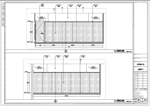 某寫字樓室內(nèi)深化設(shè)計裝飾施工圖預(yù)算部立面圖40-41