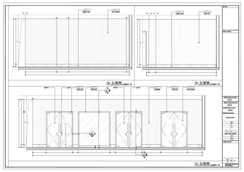 商場深化設計施工圖一層立面圖28-30