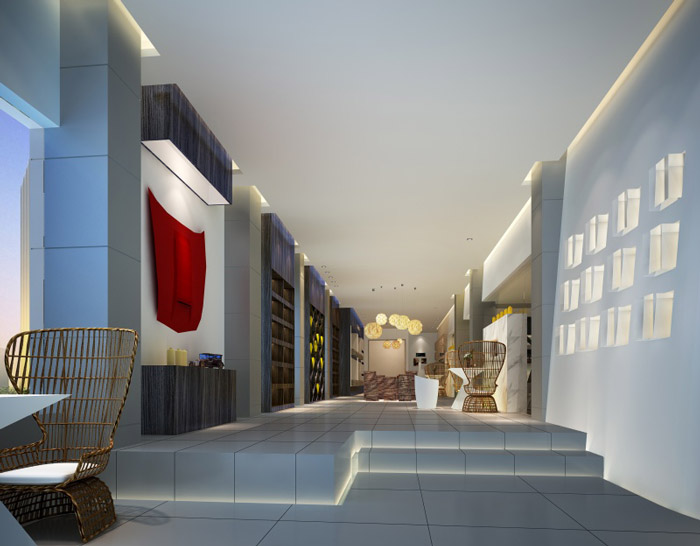 汽車美容店過(guò)道裝修設(shè)計(jì)案例效果圖