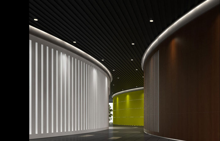 放松身心的健身會(huì)所過道裝修設(shè)計(jì)案例效果圖