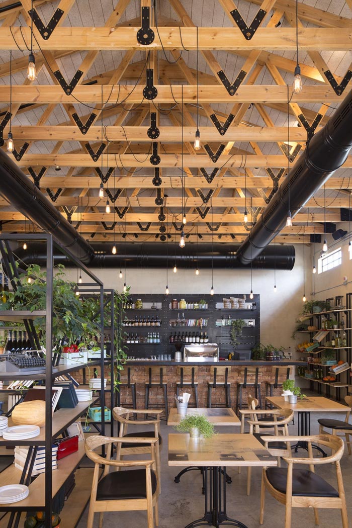 文獻主題餐廳前臺休息區(qū)域裝修設(shè)計效果圖