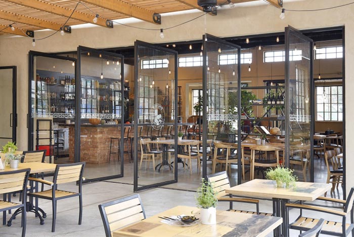 文獻主題餐廳隔斷門區(qū)域裝修設(shè)計效果圖