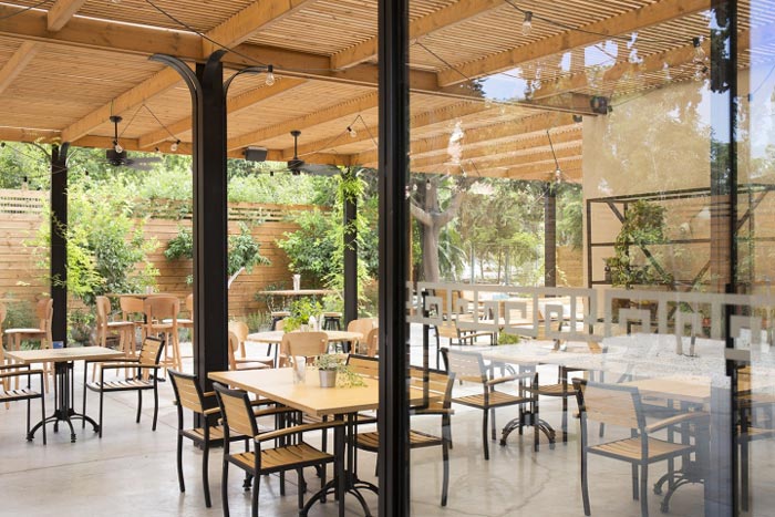 文獻主題餐廳外部區(qū)域裝修設(shè)計效果圖