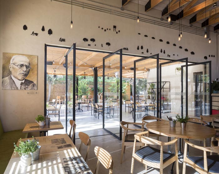 文獻主題餐廳進門區(qū)域裝修設(shè)計效果圖