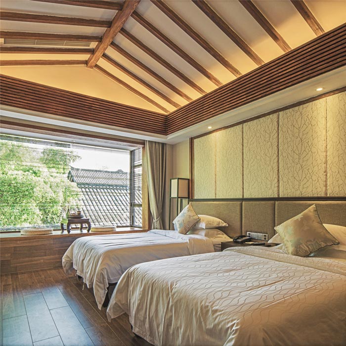禪文化精品酒店客房裝修設(shè)計(jì)案例效果圖