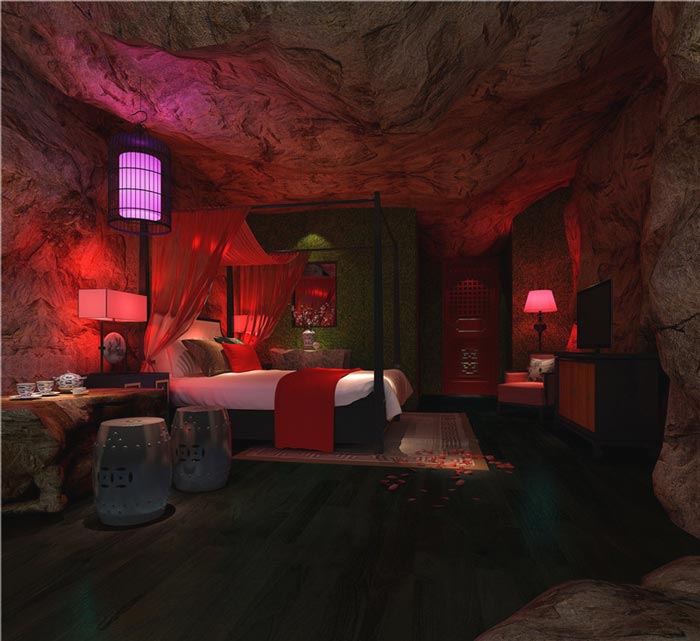 愛(ài)情酒店曠古奇緣客房裝修設(shè)計(jì)案例效果圖