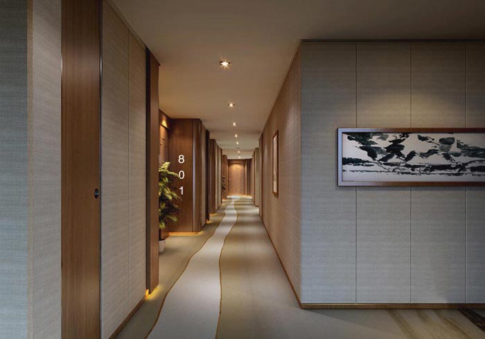 特色商務(wù)酒店過道裝修設(shè)計(jì)案例效果圖