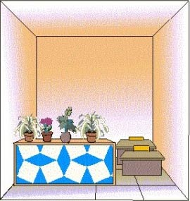 辦公室入口忌亂設(shè)屏風(fēng)示意圖