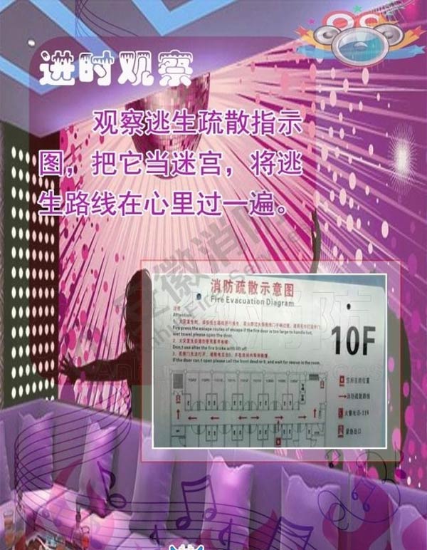 酒吧、KTV火災(zāi)逃生方法1效果圖
