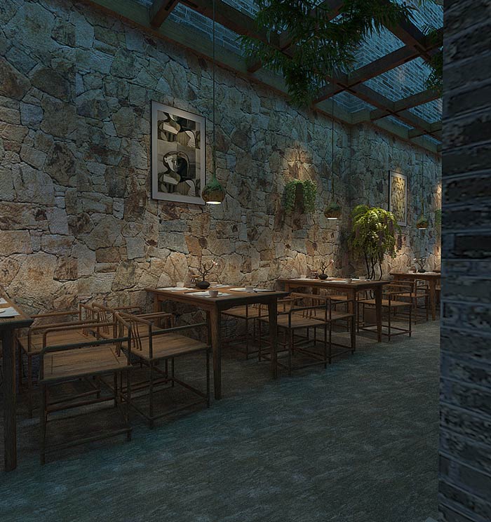 主題餐廳餐桌裝修設(shè)計效果圖