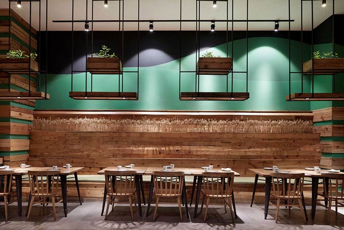 特色生態(tài)餐廳餐區(qū)裝修設計效果圖