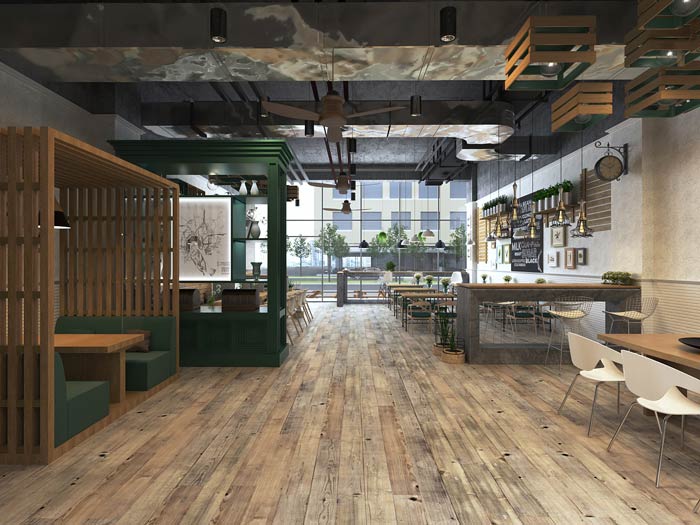 街角的咖啡店整體裝修設(shè)計效果圖