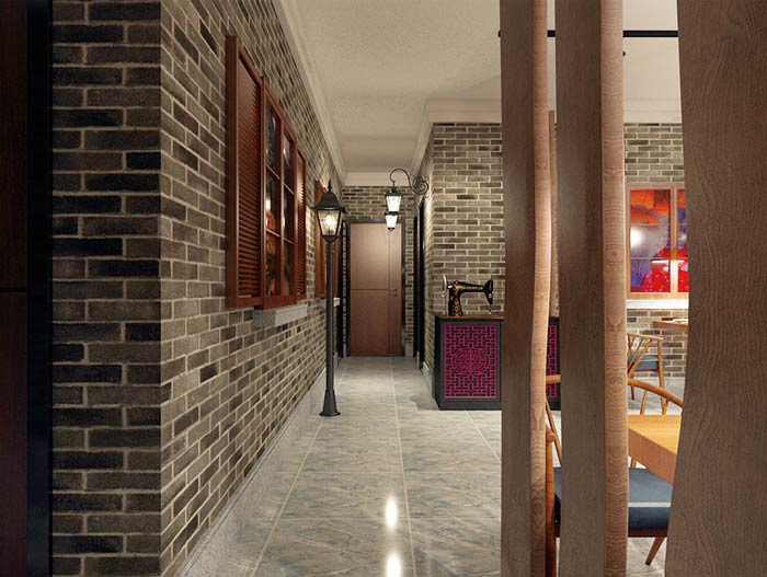 私房菜餐廳餐區(qū)裝修設計效果圖