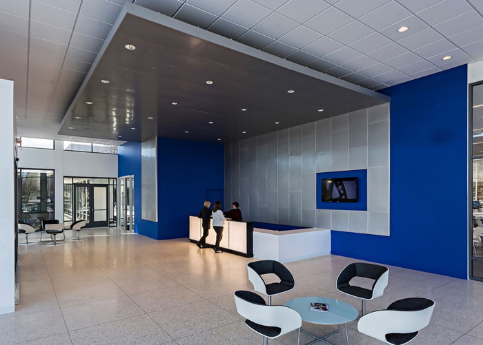 汽車工廠前臺裝修設(shè)計(jì)效果圖