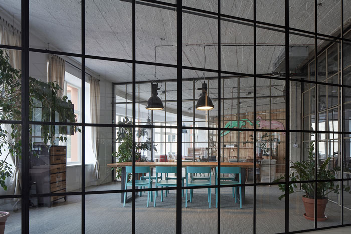 工廠辦公室會(huì)議室效果圖