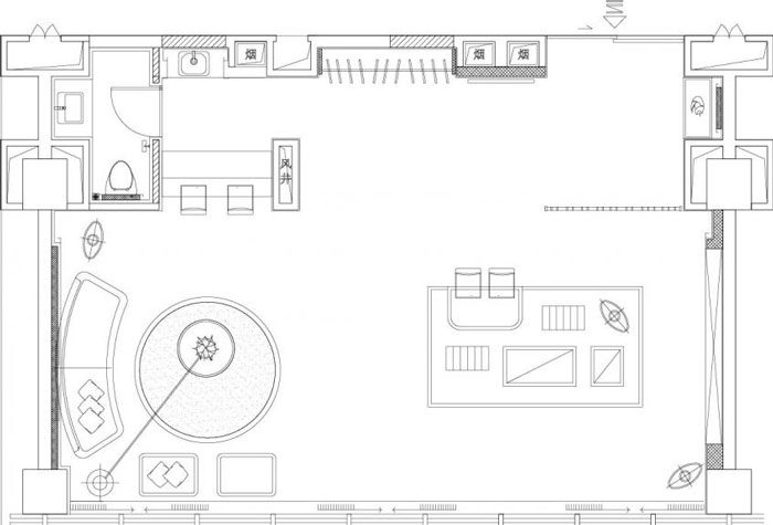 80平方辦公室裝修設(shè)計平面圖