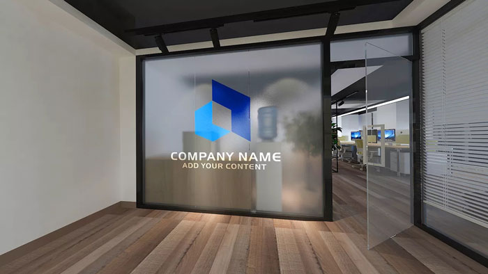 初創(chuàng)企業(yè)辦公室進(jìn)門區(qū)裝修設(shè)計方案效果圖