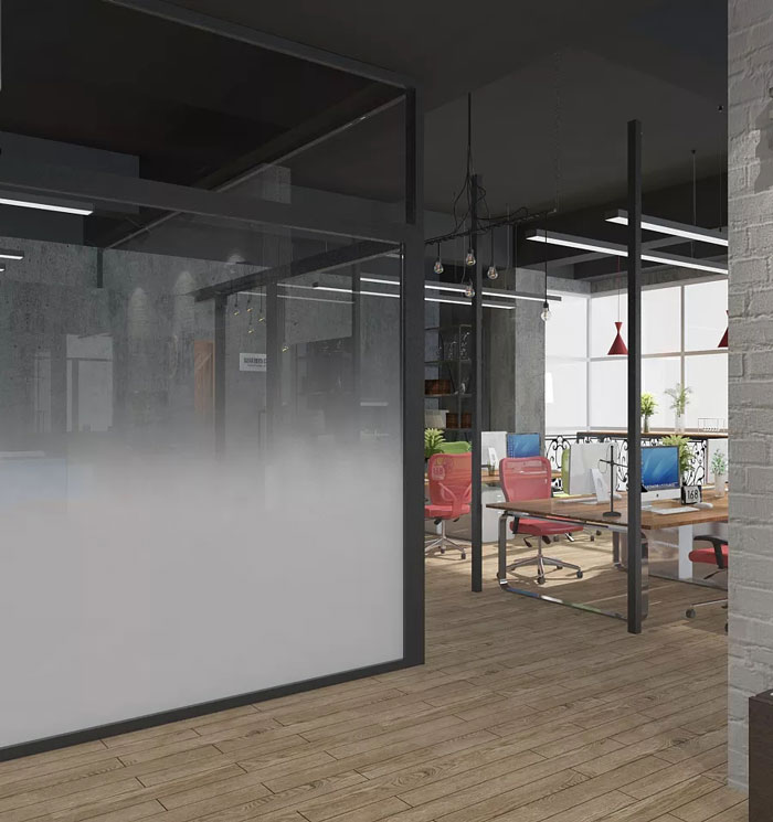 工業(yè)風(fēng)辦公室進門區(qū)裝修設(shè)計效果圖