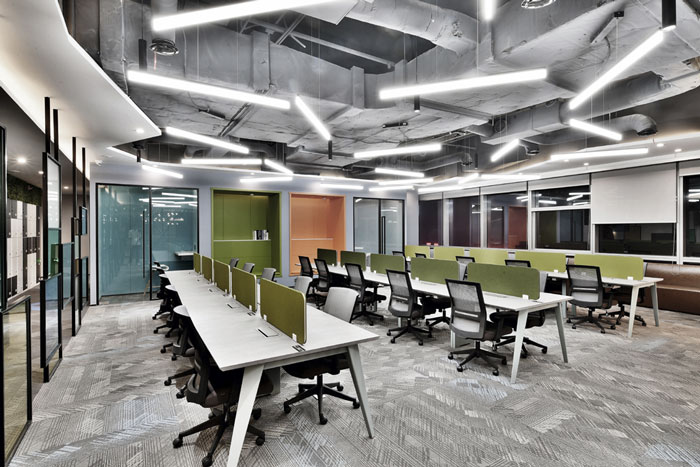 聯(lián)合辦公大樓辦公區(qū)裝修設計效果圖