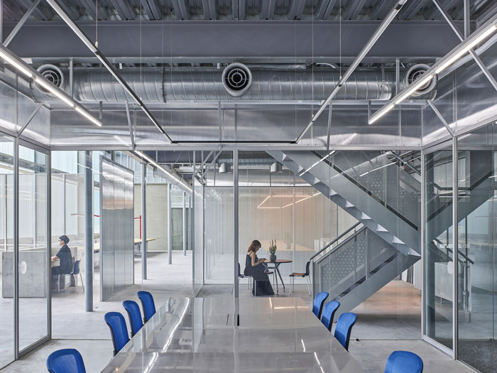 廠房辦公室會議區(qū)域裝修設計效果圖