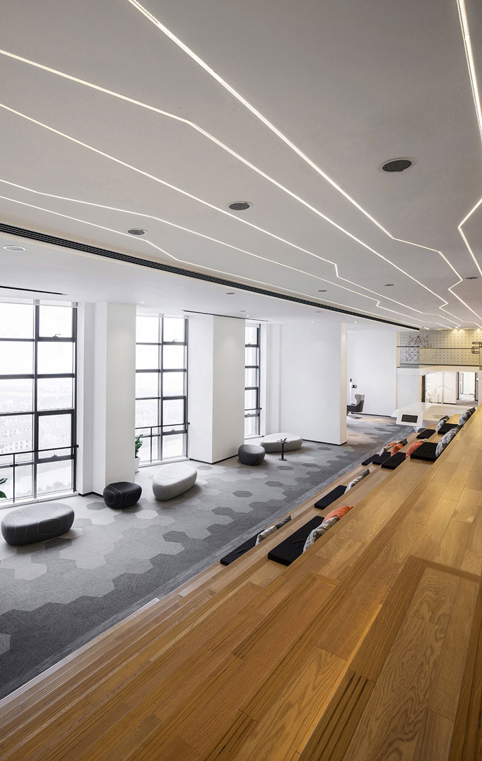 智慧辦公室接待、休息區(qū)裝修設(shè)計效果圖