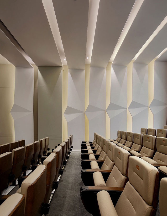 藥業(yè)公司辦公室匯報廳裝修設計效果圖