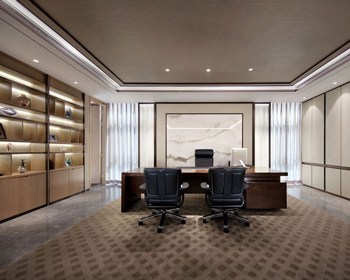 藥業(yè)公司總經(jīng)理辦公室裝修設計效果圖