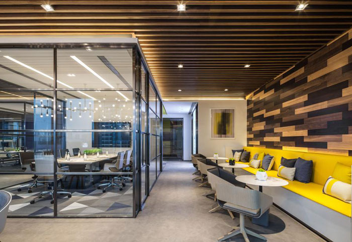 杭州800平方辦公室接待區(qū)裝修設(shè)計(jì)效果圖