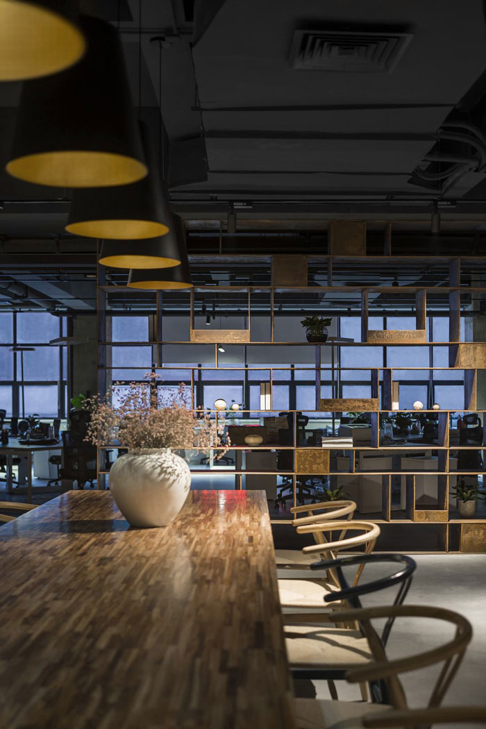 智能辦公室會議區(qū)裝修設計效果圖