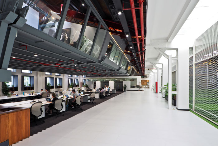 實業(yè)投資公司辦公室辦公區(qū)裝修設(shè)計效果圖