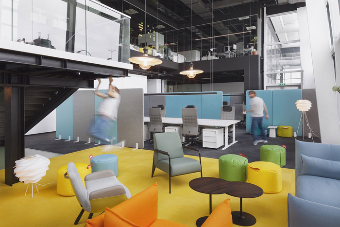 1100平方辦公室辦公區(qū)裝修設計效果圖