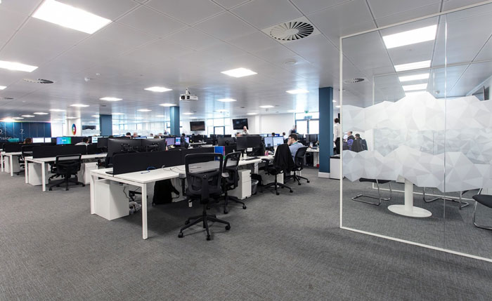 1200平方辦公室辦公區(qū)裝修設計效果圖