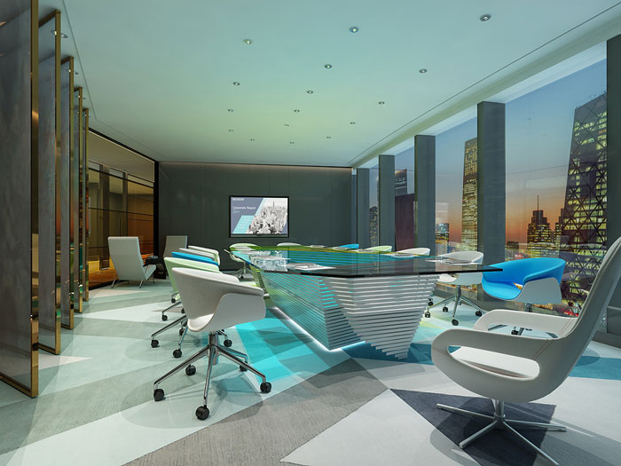 集團(tuán)辦公室會(huì)議室裝修設(shè)計(jì)效果圖