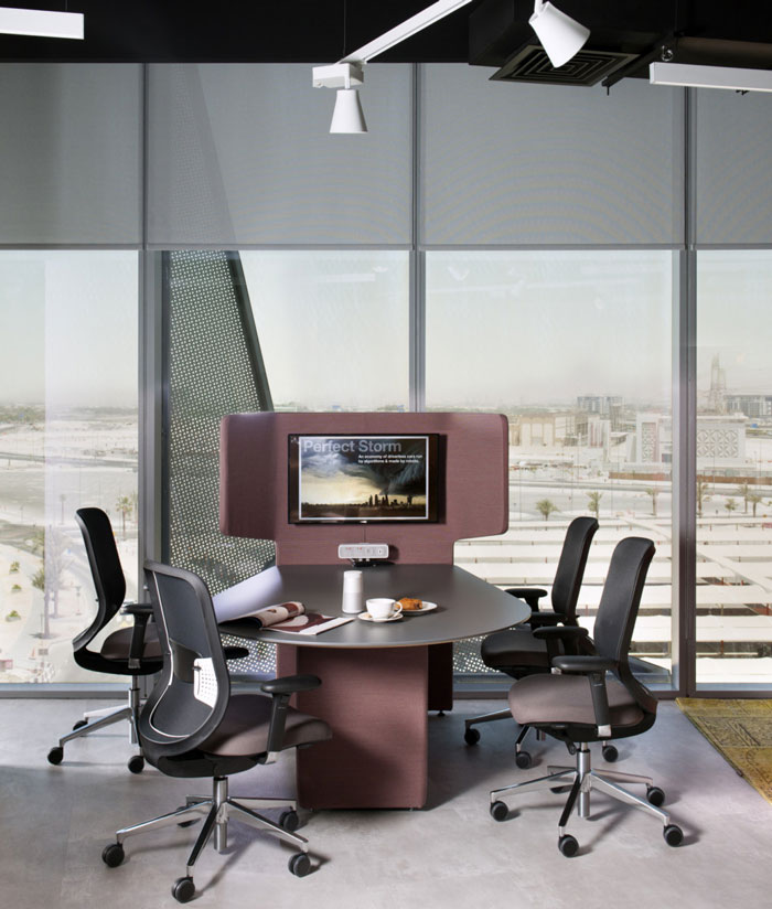 廠家辦公室匯報區(qū)裝修設計效果圖