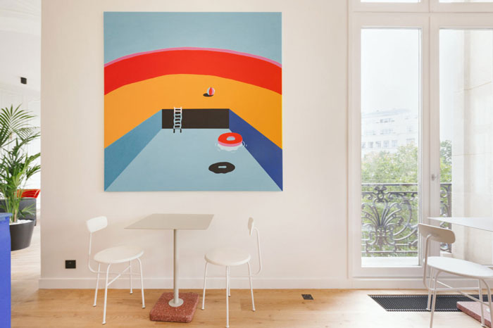 食品公司辦公室吧臺裝修設(shè)計效果圖