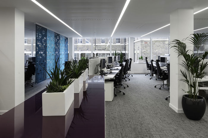 金融機構辦公室辦公區(qū)裝修設計效果圖